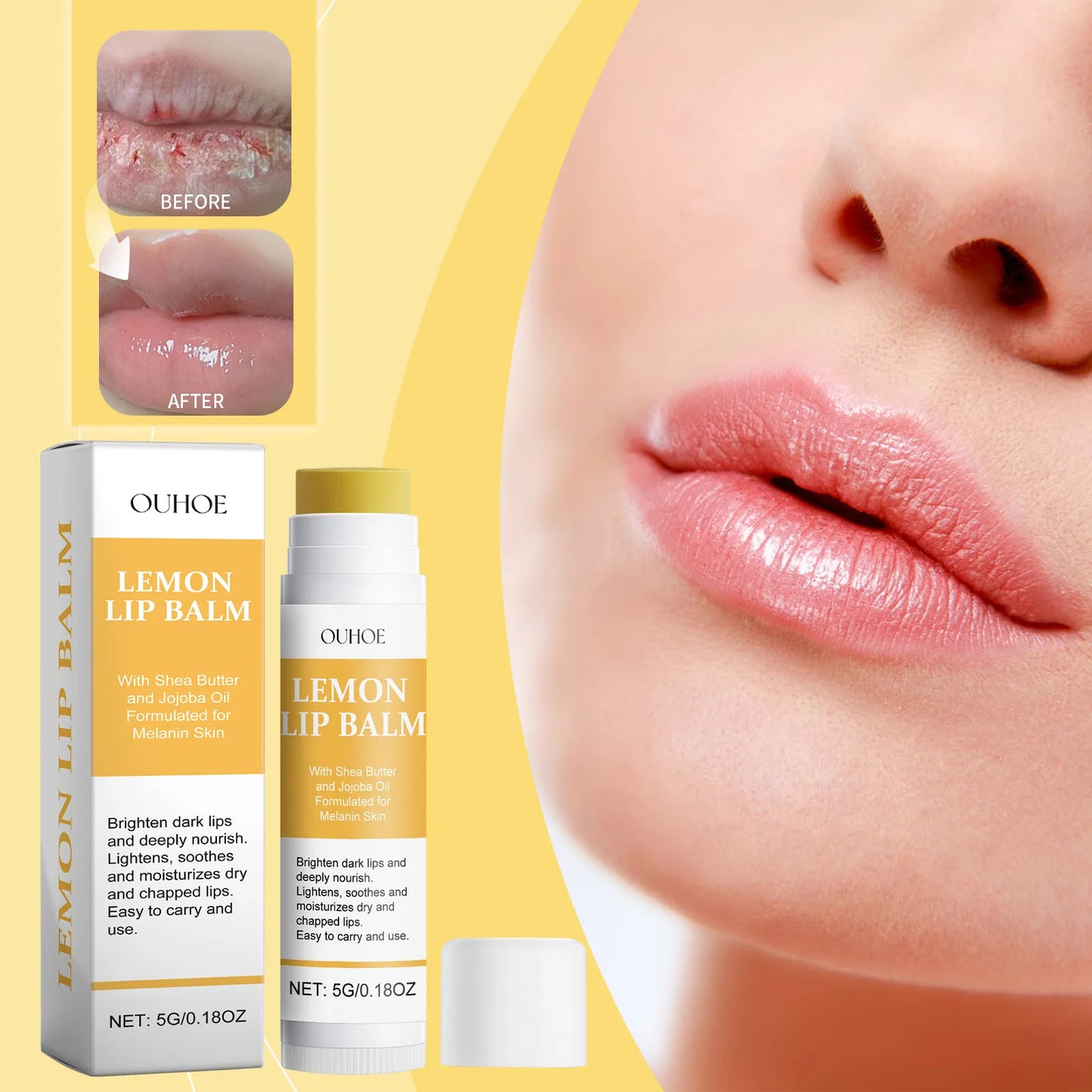 Remove Dark Lip Balm Lightening Melanin Mask Gloss Oil Exfoliating Clean Moisturizer Korean Care Products Makeup Beauty Health