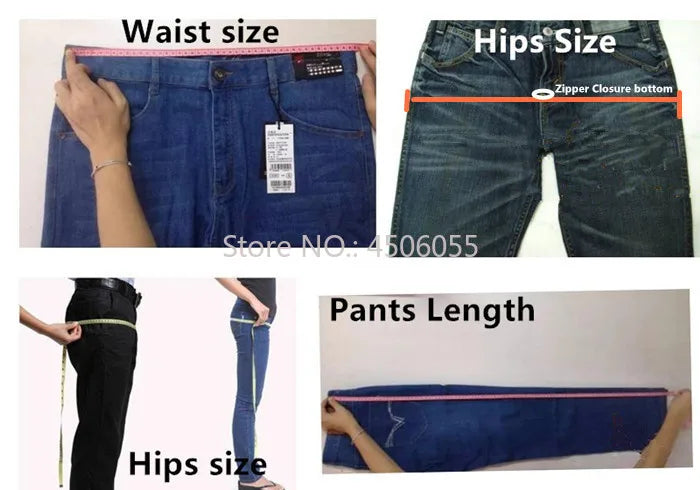 High Quality 130KG Lady Jeans 9XL Stretched Black Elastic Women Loose Trousers Plus Size Female Fit 8XL 6XL Girl Denim Pants